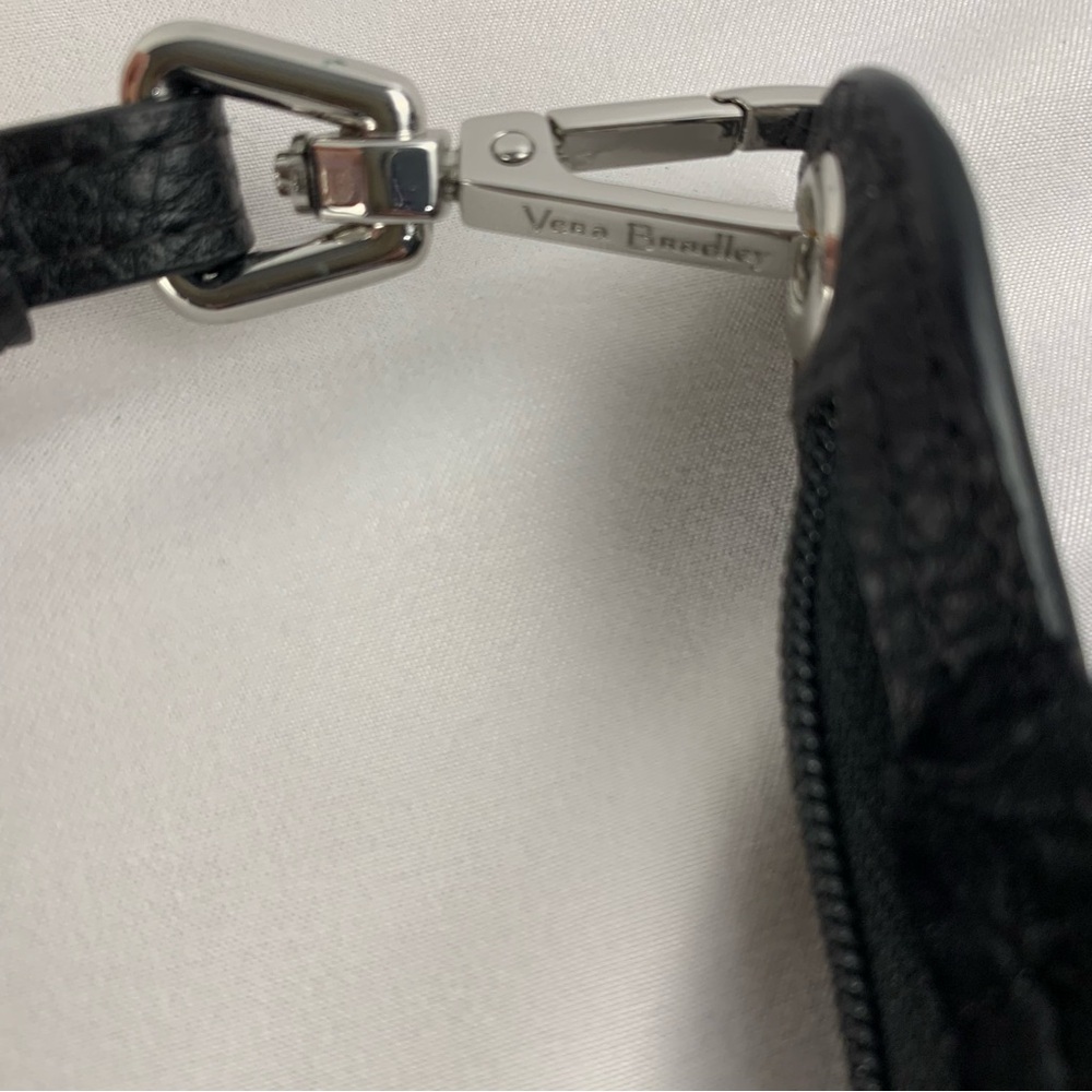 NWOT Vera Bradley Black Velvet Quilted Clutch Wallet Purse Floral Animal Lining - Picture 3 of 9